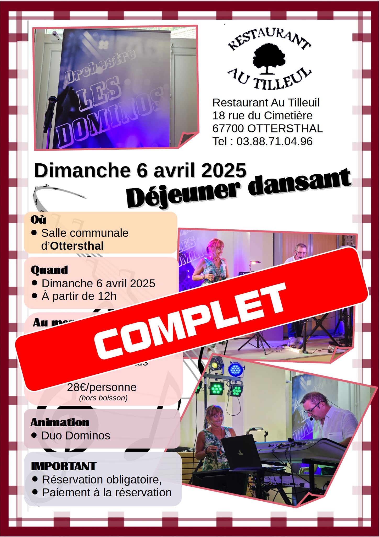 Dimanche 6 Avril 2025 : venez danser !
