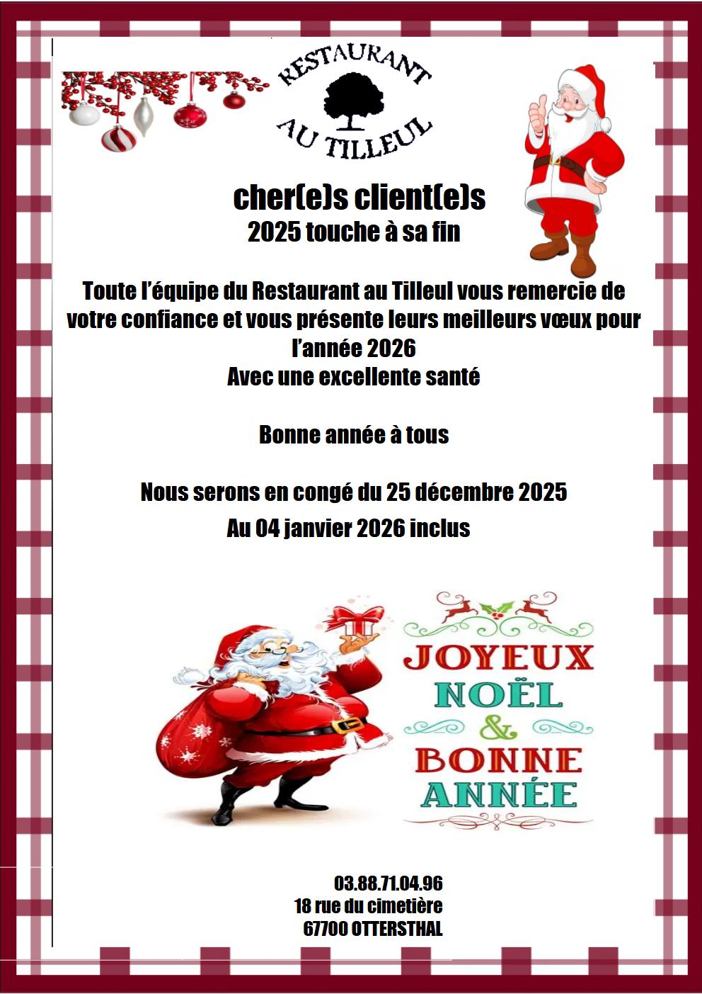 Clap de fin pour 2025 !