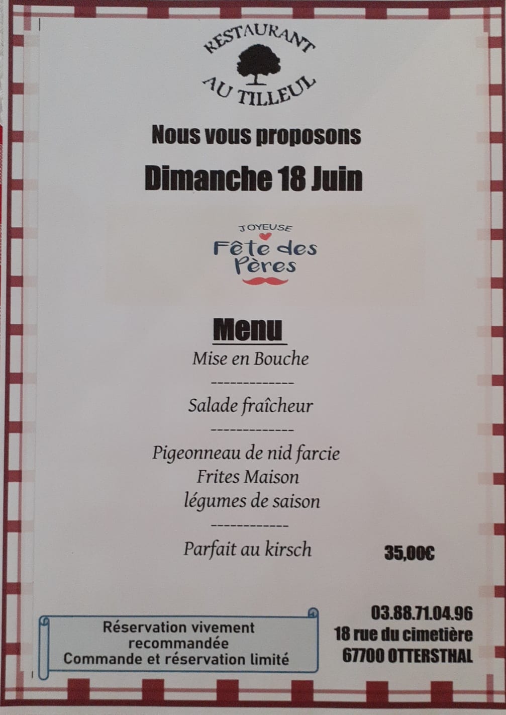 Dimanche 18 juin 2023