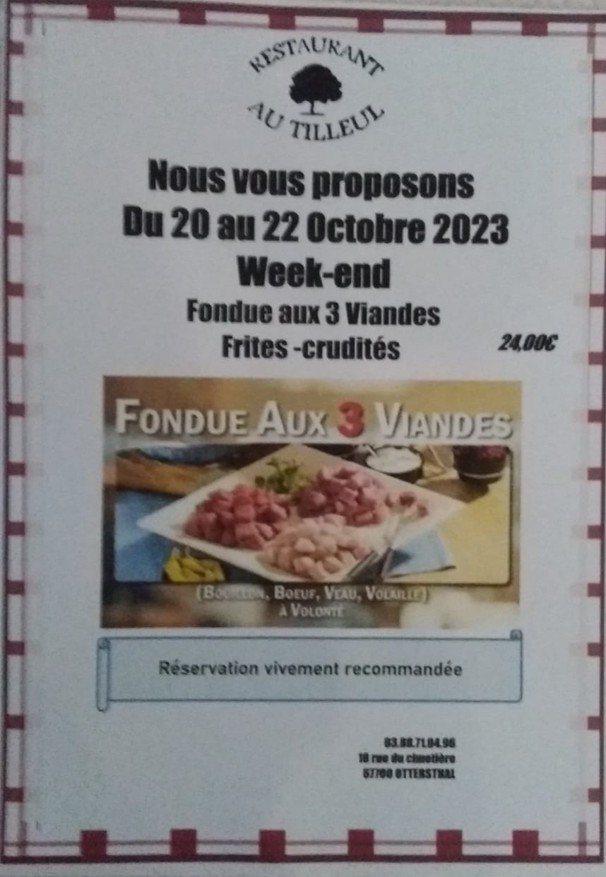 Week End du 20 au 22 octobre 2023