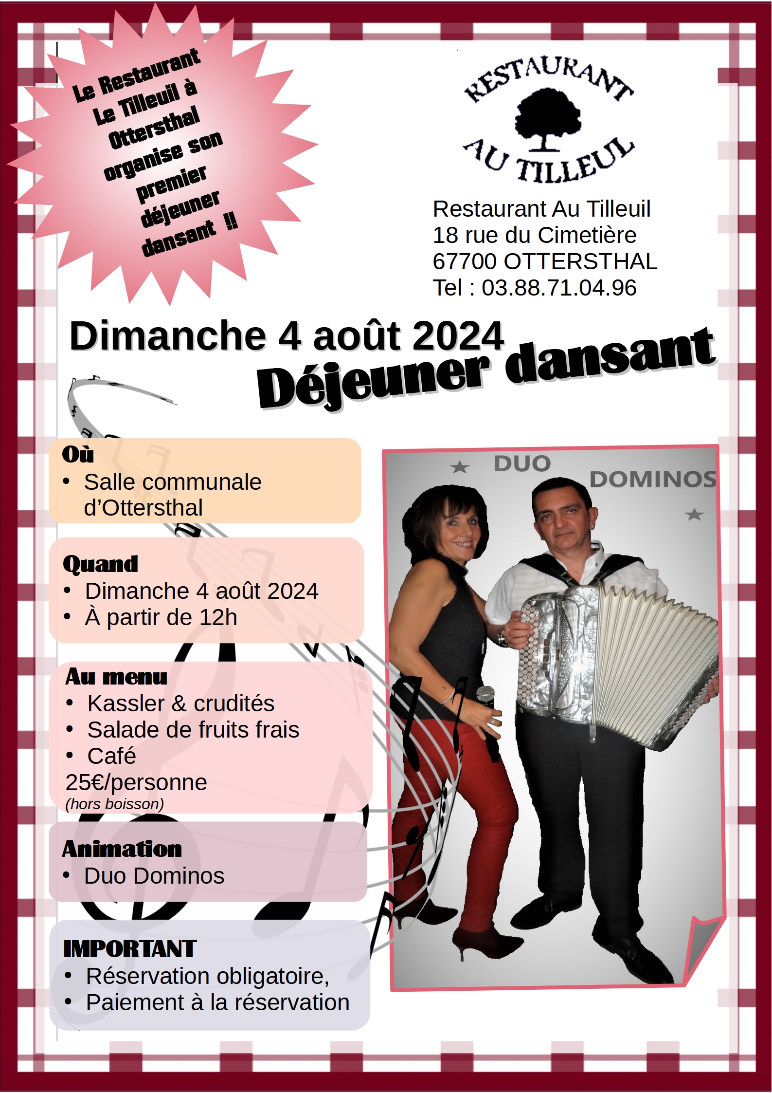 Notre 1er déjeunder dansant !