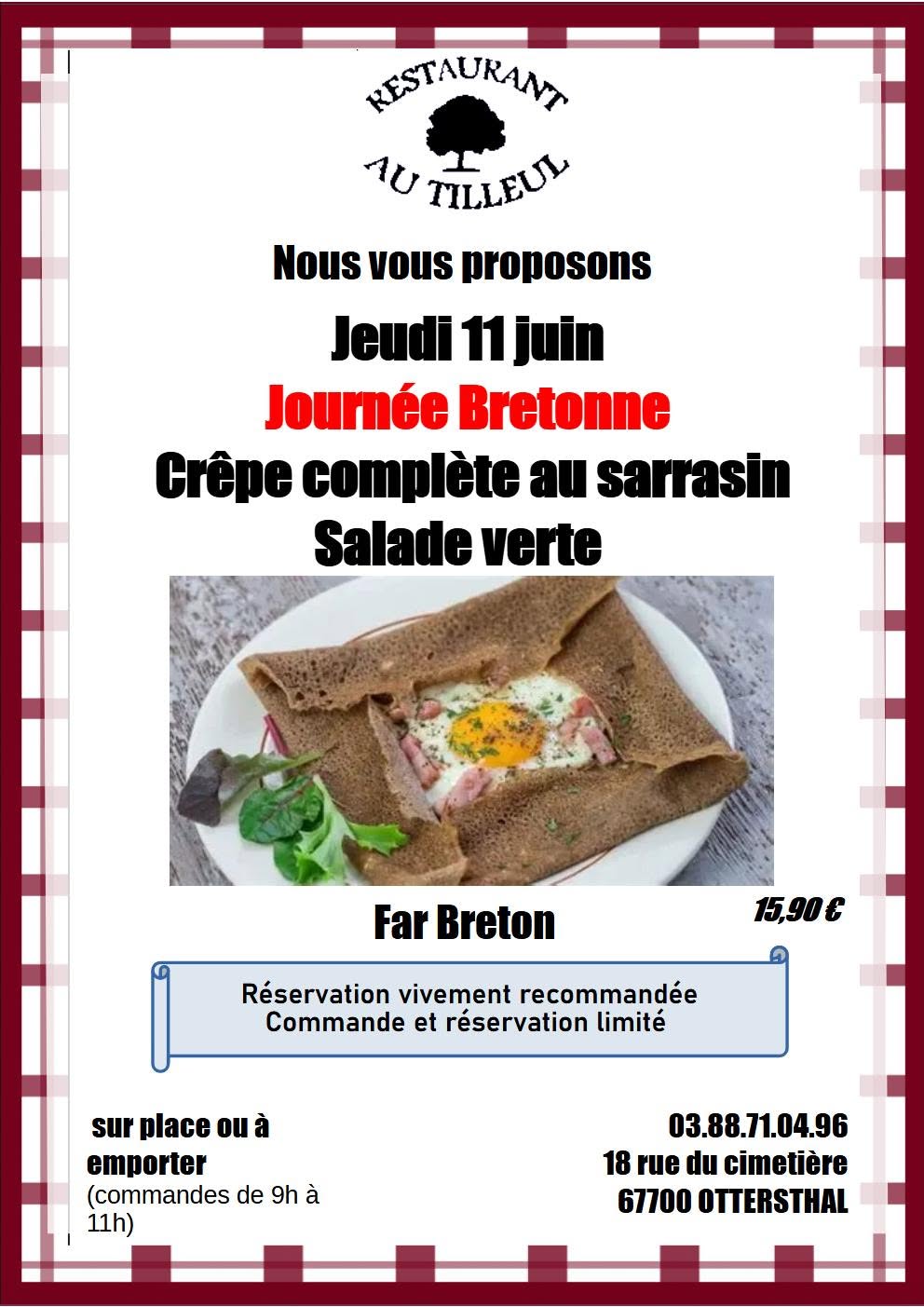 Jeudi 11 Juin " Journée Bretonne "